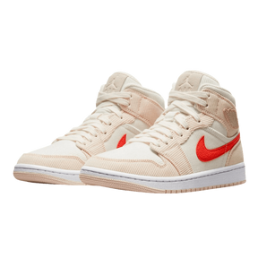 Tênis Air Jordan 1 Mid "Corduroy Sail" Feminino