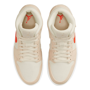 Tênis Air Jordan 1 Mid "Corduroy Sail" Feminino