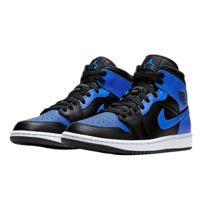 Tênis Air Jordan 1 Mid "Hyper Royal" Preto / Azul
