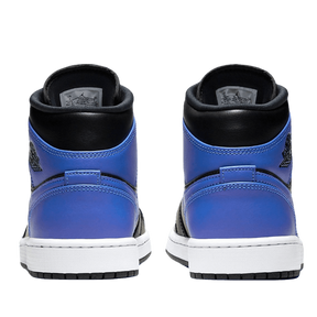 Tênis Air Jordan 1 Mid "Hyper Royal" Preto / Azul