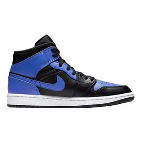 Tênis Air Jordan 1 Mid "Hyper Royal" Preto / Azul