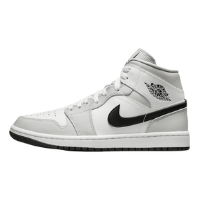 Tênis Air Jordan 1 Mid "Light Smoke Grey" Feminino Cinza