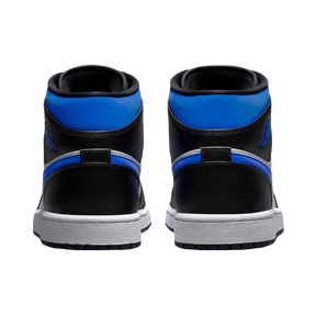 Tênis Air Jordan 1 Mid "Racer Blue" Masculino Preto / Azul