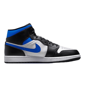 Tênis Air Jordan 1 Mid "Racer Blue" Masculino Preto / Azul