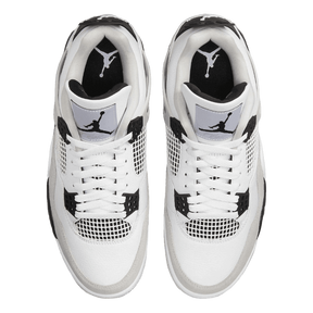 Tênis Air Jordan 4 "Military Black" Branco / Preto