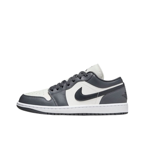 Tênis Air Jordan 1 Low "Sail Dark Grey" Cinza