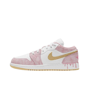 Tênis Air Jordan 1 Low "Paint Drip" Rosa