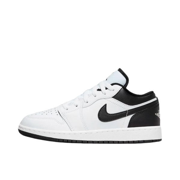 Tênis Air Jordan 1 Low "GS White Black" Branco / Preto