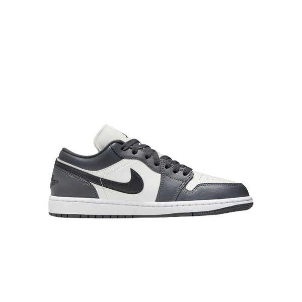 Tênis Air Jordan 1 Low "Sail Dark Grey" Cinza