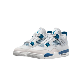 Tênis Air Jordan 4 "Military Blue" Branco / Azul