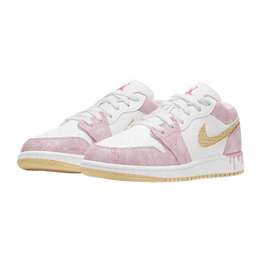 Tênis Air Jordan 1 Low "Paint Drip" Rosa
