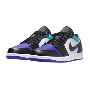 Tênis Air Jordan 1 Low "Bright Concord Aquamarine" Preto / Azul