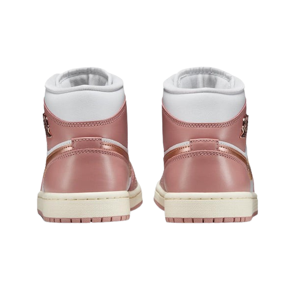 Tênis Air Jordan 1 Mid SE "Red Stardust White" Feminino Rosa