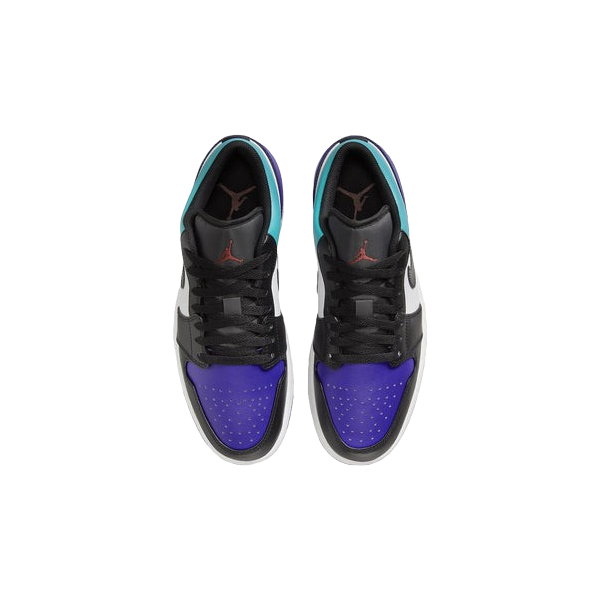 Tênis Air Jordan 1 Low "Bright Concord Aquamarine" Preto / Azul