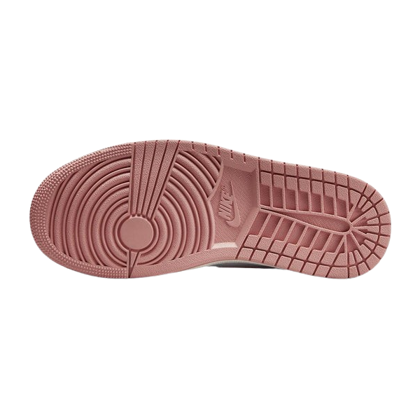 Tênis Air Jordan 1 Mid SE "Red Stardust White" Feminino Rosa