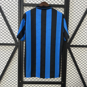 Camisa Inter de Milão Retrô Home 92/94 Torcedor Masculina - Azul e Preta