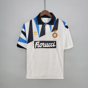 Camisa Inter de Milão Retrô Away 92/93 Torcedor Masculina - Branca
