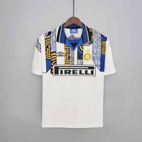 Camisa Inter de Milão Retrô Away 96/97 Torcedor Masculina - Branca