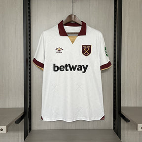 Camisa West Ham Away 24/25 Torcedor Masculina - Branca