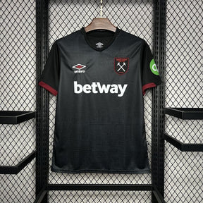 Camisa West Ham Third 24/25 Torcedor Masculina - Preta