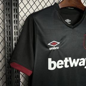 Camisa West Ham Third 24/25 Torcedor Masculina - Preta