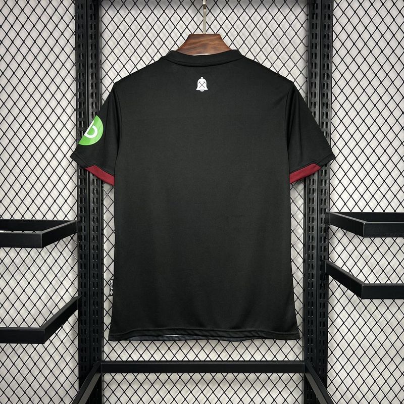 Camisa West Ham Third 24/25 Torcedor Masculina - Preta