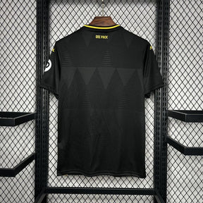 Camisa Wolves Away 24/25 Torcedor Masculina - Preta