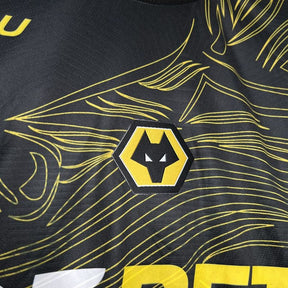 Camisa Wolves Away 24/25 Torcedor Masculina - Preta