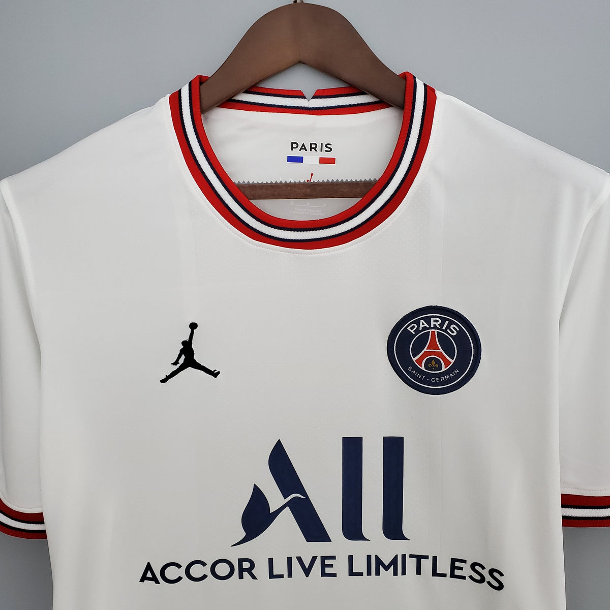 Camisa PSG Third 2020/21 - Jordan Torcedor Masculina - Branca/Azul